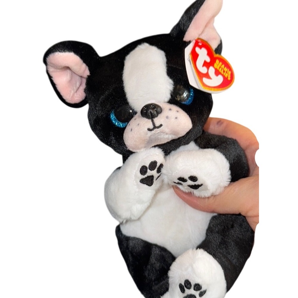 Ty Beanie Boston Terrier‎ Dog Plush Toy Stuffed Animal New